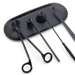 5 Styles Black Candle Extinguishers Scented Candle Trays, Scissors, Hook Accessories  Wick Trimmer Candle Extinguishing Tools 4