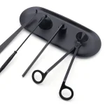 5 Styles Black Candle Extinguishers Scented Candle Trays, Scissors, Hook Accessories  Wick Trimmer Candle Extinguishing Tools 3