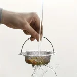 Stainless Steel Sink Strainer with Handle Rustproof Mesh Drain Filter Kitchen Bathroom Prevent Clogging Wash Fruits Vegetables 6