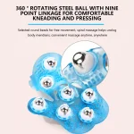 Handheld 360 Degrees Massage Ball Palm Shaped Massage Tool with Roller Balls For Full Body Care And Blood Circulation 4