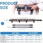 Elderly Step Patient Transfer Lift Belt with 7 Handed Transfer Strap Waist-Moving Mobility Aid Walking Standing Assist Aid 5