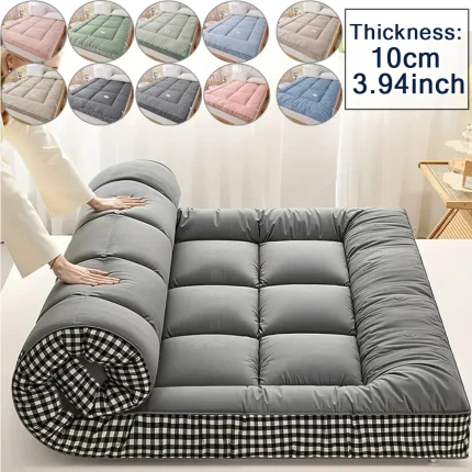NewestFoldable Lightweight Portable Sleeping Pad/Tatami Mat Japanese Futon Mattress  Soft Fabric,Easy Storage & Travel Mattress