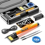 USB Wireless  Digital Electric Soldering Iron Kit  Cordless Adjustable Temperature 300-450℃ Smart Welding Solder Tool 4