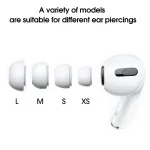 1-4 Pairs Silicone Ear Tip Cover Replacement Earbud XS/S/M/L Size Silicone Earbud Tips Covers for AirPods Pro 1st 2nd generation 3