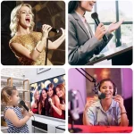 100 Pcs Disposable Microphone Covers, Windscreen Mic Covers, Handheld Microphone Protective Cap for Karaoke 4