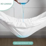 Waterproof Bedsheet Cotton Terry Flat Sheet Style Mattress Cover Anti Mites & Washable Sheet Protector 3