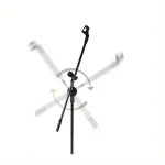 Tripod Boom Microphone Stand With Mic Clip Cell Phone And Microphone Not Included Collapsible And Lightweight,  Arms Adjustable 6