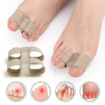 1/2Pc Two Toe Separator Hallux Valgus Bunion Corrector Orthotics Feet Bone Adjuster Thumb Straightener Pedicure Foot Care Tools 2