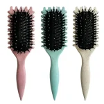 Salon Styling Curly Hair Styling Brush Curl Hair Brush for Combing and Shaping Men's and Women's Curls Reduce Pulling Tools 5