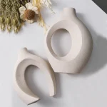 European Ceramic Vase Set Creative White Simple Home Decoration Living Room Entryway TV Cabinet Decoration 5