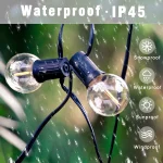 110V/220V Outdoor String Lights LED G40 Festoon Fairy Patio Garland Lamp Wedding Street Camping Garden Party Decoration Lights 4