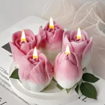 DIY Flowers Tulip Silicone Mold Handmade Scented Candle Plaster Resin Molds Homemade Cookies Chocolate Candy Baking Tool 2