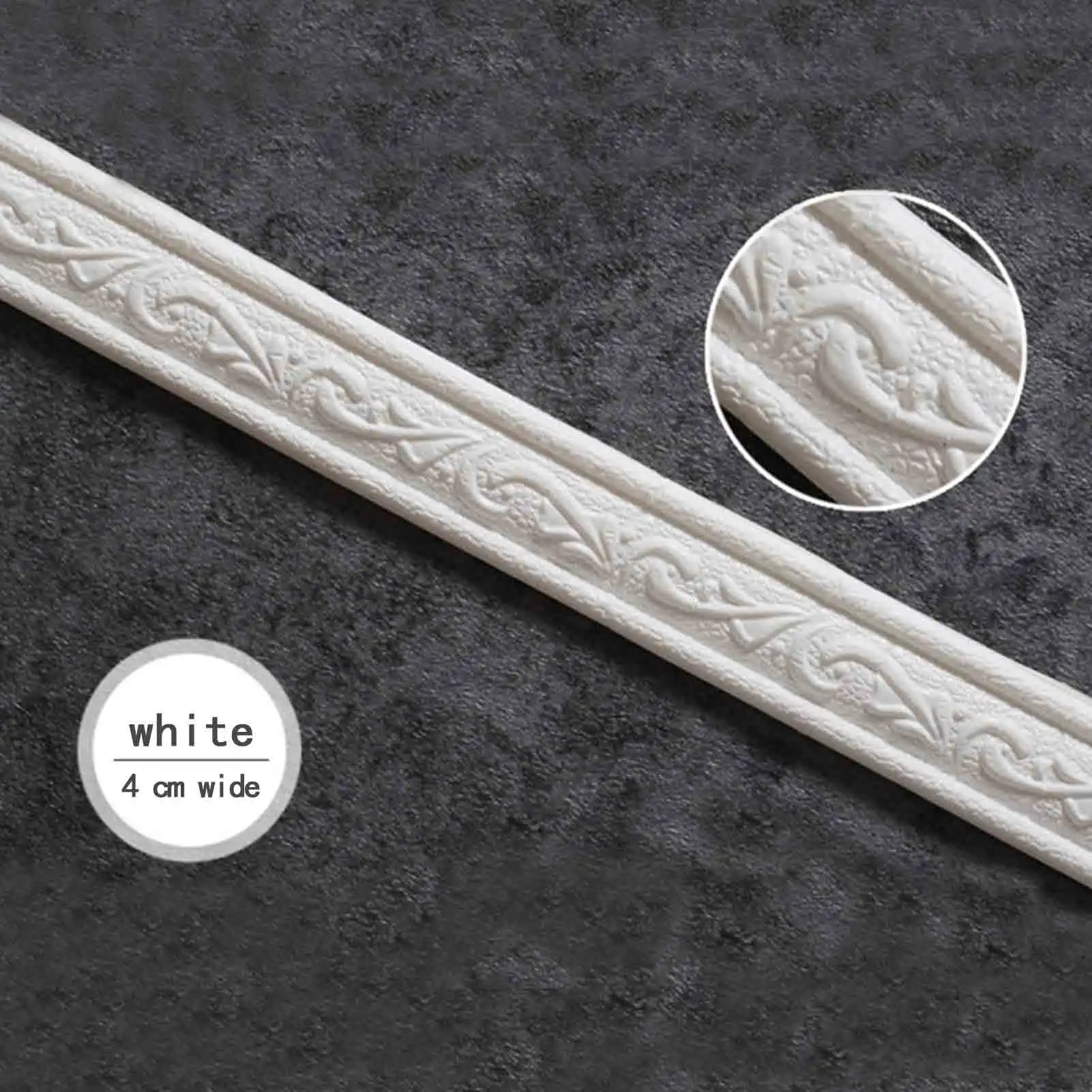 230*4 Cm Self Adhesive Wall Border Strip Waterproof Wall Trim Line Wallpaper Skirting Border 3D Decor TV Background Wall Sticker 230*4 Cm Self Adhesive Wall Border Strip Waterproof Wall Trim Line Wallpaper Skirting Border 3D Decor TV Background Wall Sticker