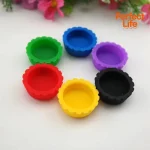 6/12/24Pcs Silicone Beer Bottle Caps Bar Home Brewing Wine Making Barware Cover Bottle Cover  Soy Corktail Lid Candy Colors 5
