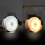 LED Smart Human Body Sensor Night Lamp Emergency Automatic Lighting USB Charging Wireless Magentic Suction Use Night Light 3
