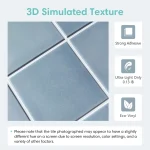 1/10pcs 3D Decorative Tile Stickers, Self-adhesive 3D Wall Stickers for Kitchen and Bathroom, Water Mold Resistant, 30x30cm 3