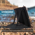 1*30W Foldable Solar Panel with 1*10000mAh Solar Power Bank,15W Dual Output Port,Suitable for outdoor travel camping/hiking 3