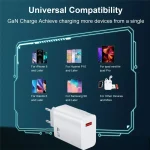 67W USB C Fast Charger Quick Charging Charger QC 3.0 USB Charger Adapter With Type C Charging Cable EU US UK Wall Power Adapter 4