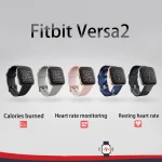 Fitbit Versa 2 Health and Fitness Smartwatch with Heart Rate, Music, Alexa Built-In, Sleep and Swim Tracking, Black/Carbon 3