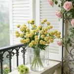 Artificial Flowers Silk Ball Chrysanthemum Home Room Wedding Wreath Bridal Bouquet Decora Valentine Garden DIY Gift Prop Hotsale 6