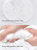Hot compress towel hanging ear soft skin-friendly steam heating cold hot compress face towel wet compress irrigation face towel 4