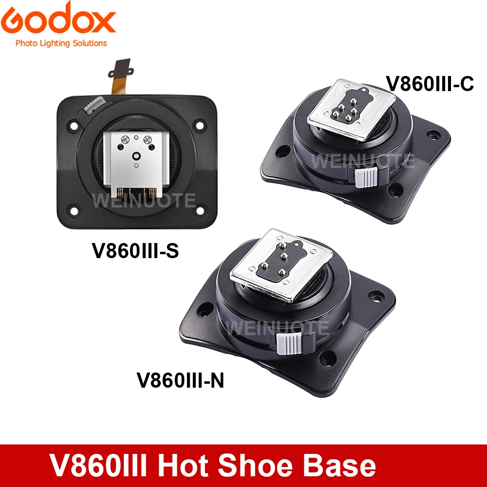 Godox Speedlite V860III Hot Shoe Adapter V860IIIC/S/F/N/O/P Flash Replace Accessories for canon nikon sony pentax cameras Godox Speedlite V860III Hot Shoe Adapter V860IIIC/S/F/N/O/P Flash Replace Accessories for canon nikon sony pentax cameras
