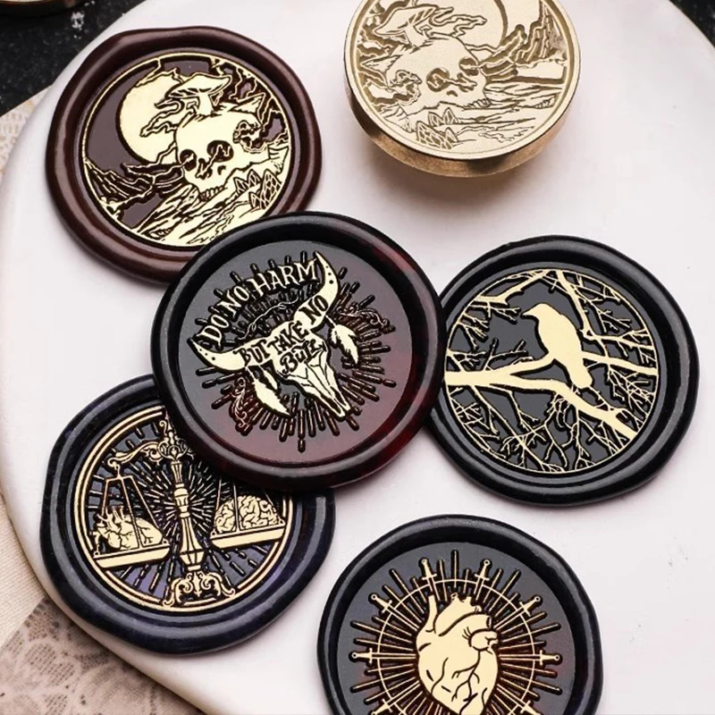 1pc Wax Seal Stamp Head Skull Skeleton Ghost Octopus Witch Pirate For Cards Envelopes Halloween Wedding Invitations Scrapbooking 1pc Wax Seal Stamp Head Skull Skeleton Ghost Octopus Witch Pirate For Cards Envelopes Halloween Wedding Invitations Scrapbooking