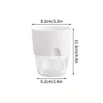 10/5Pcs Self Watering Plastic Flower Pot Double Layer Hydroponics Plants Bonsai Pot Vases Succulent Potted Home Office Decor 5