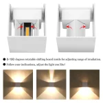 IP65 LED Wall Lamp Outdoor Sconce Balcony Porch Light Garden Yard Aisle Decor Lighting Indoor Bedside Lamp Aluminium AC110V 220V 5