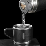 500ML Stainless Steel Vacuum Flask Gift Set Office Business Style Thermos Bottle Outdoor Hot Water Thermal Insulation Couple Cup 4