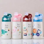 400ML Children Thermos Water Bottle Kids Thermos Mug Baby Duck Billed Straw 316 Stainless Steel Vacuum Flasks Tumbler Thermo Cup 2