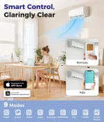 Mini Split Air Conditioner - 12000 BTU Ductless Mini Split Ac/Heating System, 115V 20 SEER2 Wifi Enabled Inverter,, Customized 5