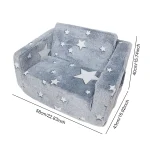 Comfy Toddler Chair Folding Out 2-in-1 Toddler Soft Couch Fold Out Glow in Dark Convertible Plush Foam Chair for Girls and Boys 6