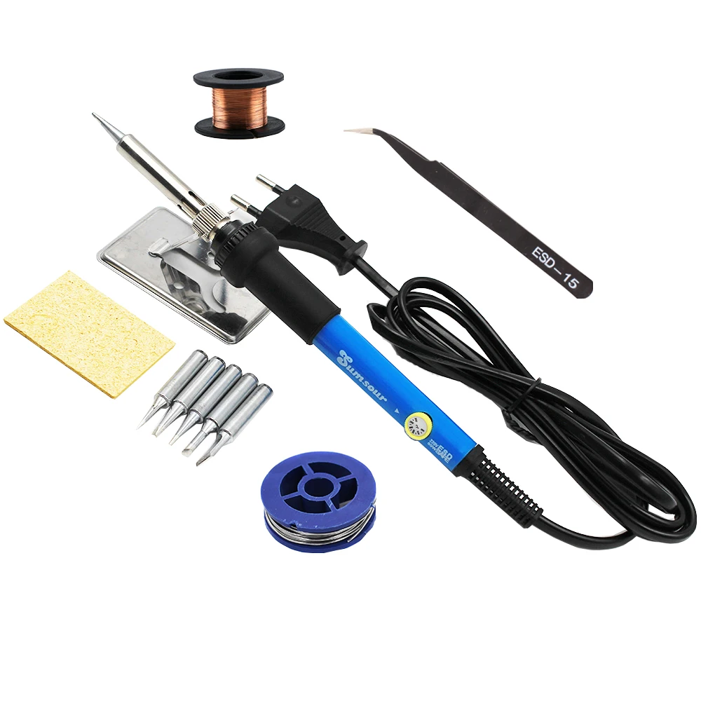 Adjustable Temperature Electric Soldering Iron 220V 110V 60W 80W Welding Solder Rework Station Heat Pencil Tips Repair Tools Adjustable Temperature Electric Soldering Iron 220V 110V 60W 80W Welding Solder Rework Station Heat Pencil Tips Repair Tools