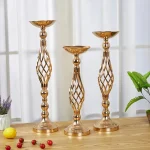 Home Table Candle Holder Arrangement Gold Iron Vase Twisted Path Candle Holder Wedding Flower Wedding Props Home Furnishings 2