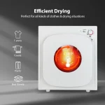 1500 W 13.2 LBS Electric Clothes Dryer High-Efficiency Heating&Powerful Tumbling 6