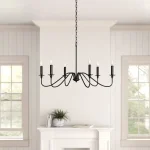 Retro Loft Living Room Chandelier Lighting E14 Vintage American Style Black/Gold Ceiling Chandelier Household Dining Room Light