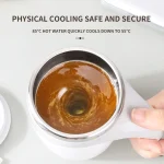 Automatic Stirring Cup Mug Rechargeable Portable Coffee Electric Stirring Stainless Steel Rotating Magnetic Home Drinking Tools 2