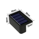1/2/4PCS Solar Wall Lights Outdoor Waterproof Garden Step Lighting for Yard Fence Stair Pathway Decoration Outside Solar Lights 6