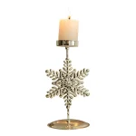 Christmas Golden Wrought Iron Candlestick Star Elk Christmas Tree Candle Holder Merry Christmas New Year Table Decoration 5