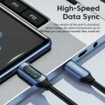 Toocki 100W USB C Cable for Samsung to 5A LED Digital Display High-Speed TypeC Wire for Xiaomi POCO Huawei USB Charger Data Cord 2