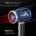Salon Hair Dryer 2000W Professional Hot Cold Air Brush Negative Ionic Blow Dryer Strong Power 5th GearHairdryerblowdryerwithcomb 5