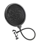 VIKEFON Microphone Accessories Metal PoP Filter Universal Microphone Windshield for Studio Recording Condenser Microphone 3