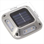 Solar Ground Light Solar Light Waterproof Warm Light Solar Garden Lamp Outdoor Courtyards Driveway Marker Light 5