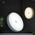 LED Smart Human Body Sensor Night Lamp Emergency Automatic Lighting USB Charging Wireless Magentic Suction Use Night Light 4