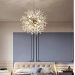 Modern Sky Star Fireball Crystal Pendant LED Lighting Dandelion Restaurant, Living Room Pendant, Bar Art Danish Luminaire 6