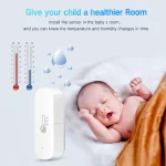 Ewelink ZigBee Smart Temperature Humidity Sensor Battery Powered APP Control Thermometer Hygrometer Controller For Alexa Google 3
