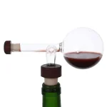 Round/Peach Shaped Red Wine Aerator Portable Transparent Red Wine Bottle Pourer and Quick Decanter Spout Glass Sobering Device 6