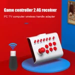 Game Console USB Wireless Dongle Receiver Multifunctional 2.4G Receiver Adapter Bluetooth-compatible for TV PC Computer 2
