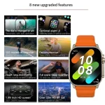 LAXASFIT Smartwatch Bluetooth Talk Smartwatch Message Alert Heart Rate Monitor Sports Watch for Android IOS Men Women 3